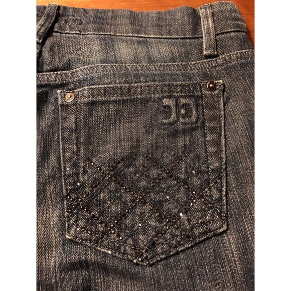 Joe's Jeans Women's Denim Rocker Hedrin Rhinestones Bootcut Stretch Size 25 X 30 - Picture 1 of 12